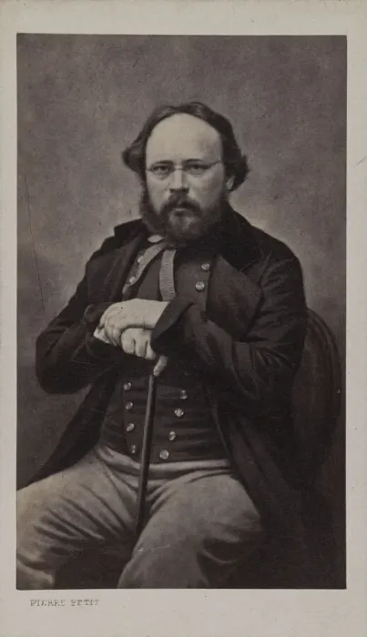 Framed Print : Portrait of Pierre-Joseph Proudhon (1809-1865), ca 1860 Framed Print : Portrait of Pierre-Joseph Proudhon (1809-1865), ca 1860