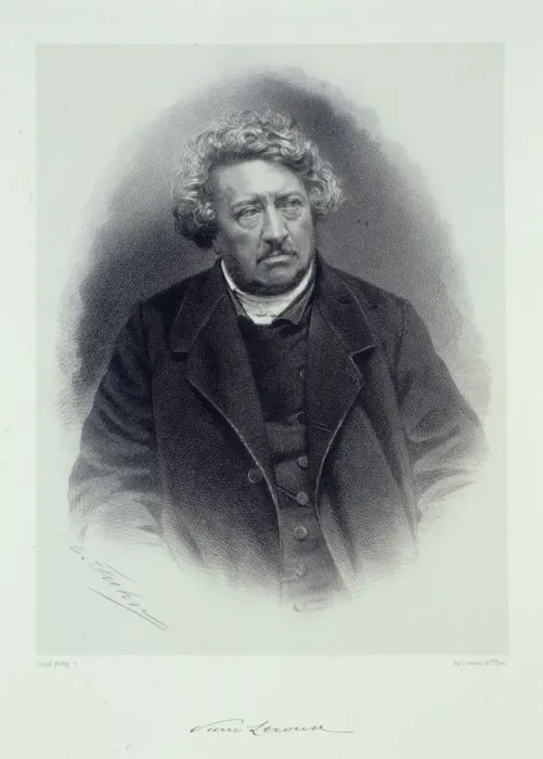 Framed Print : Portrait of Pierre Leroux (1797-1871). Creator: Anonymous Framed Print : Portrait of Pierre Leroux (1797-1871). Creator: Anonymous
