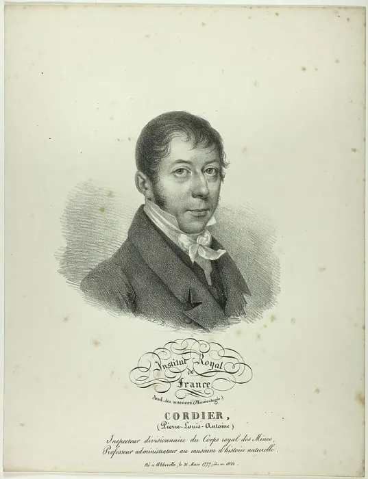 Framed Print : Portrait of Pierre-Louis-Antoine Cordier, c. 1825. Creator: Julien Leopold Boilly Framed Print : Portrait of Pierre-Louis-Antoine Cordier, c. 1825. Creator: Julien Leopold Boilly