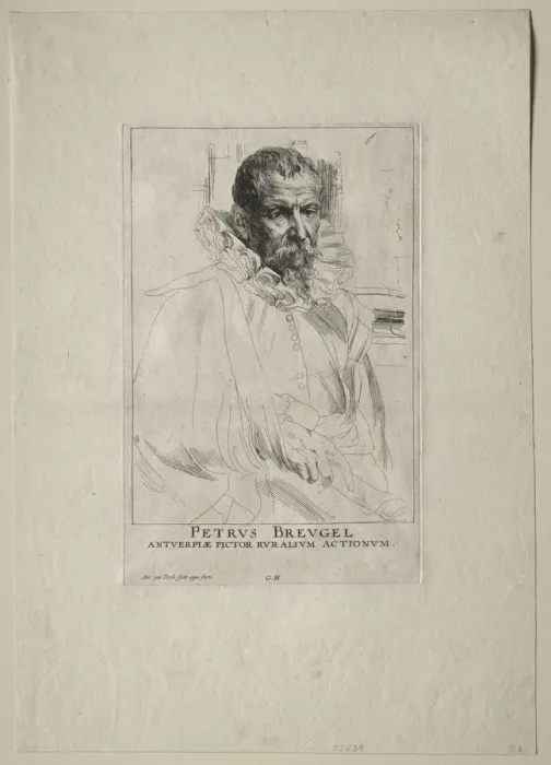 Framed Print : Portrait of Pieter Breughel. Creator: Anthony van Dyck (Flemish, 1599-1641) Framed Print : Portrait of Pieter Breughel. Creator: Anthony van Dyck (Flemish, 1599-1641)