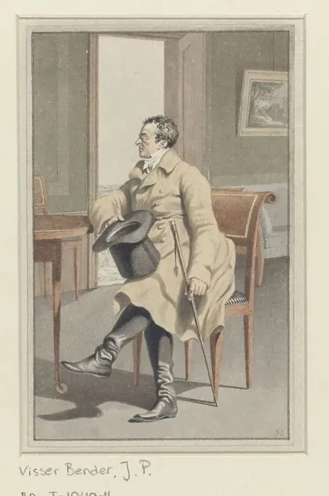 Framed Print : Portrait of Pieter Bzn Barbiers, 1795-1813. Creator: Joannes Pieter Visser Bender Framed Print : Portrait of Pieter Bzn Barbiers, 1795-1813. Creator: Joannes Pieter Visser Bender