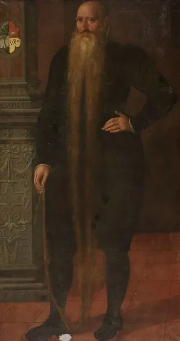 Framed Print : Portrait of Pieter Dircksz, called Long Beard, Council Member of the Orphan Chamber in Edam, 1583. Creator: Aert Pietersz Framed Print : Portrait of Pieter Dircksz, called Long Beard, Council Member of the Orphan Chamber in Edam, 1583. Creator: Aert Pietersz