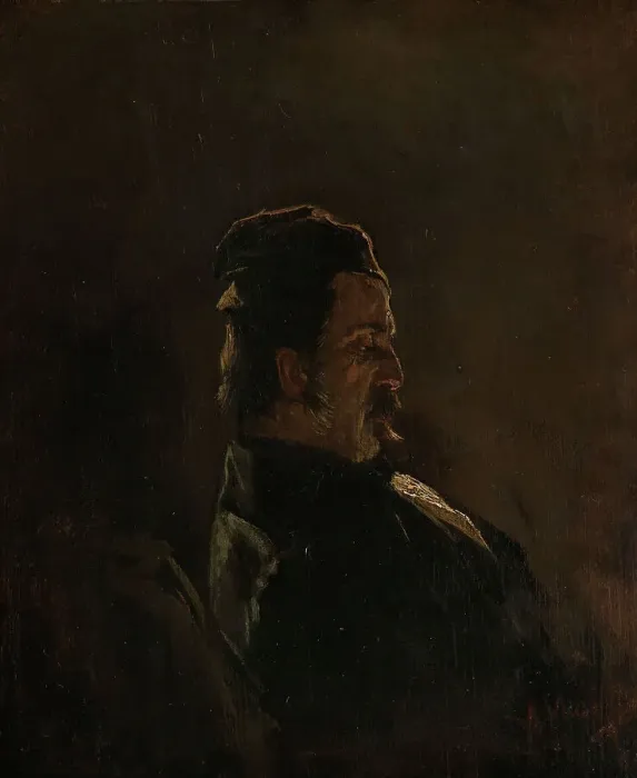 Framed Print : Portrait of Pieter Frederik van Os, Painter, 1855. Creator: Anton Mauve Framed Print : Portrait of Pieter Frederik van Os, Painter, 1855. Creator: Anton Mauve