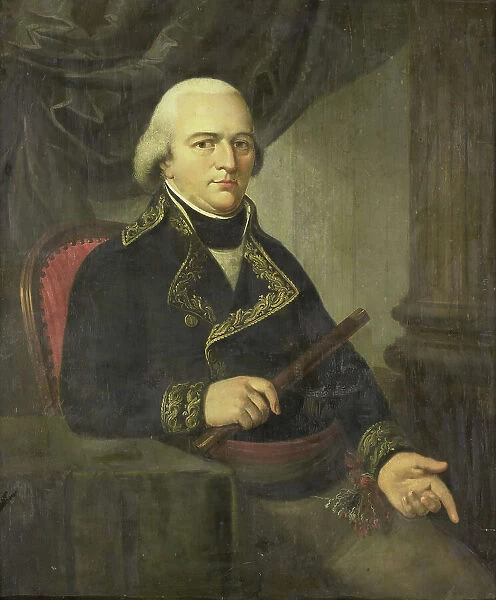 Portrait of Pieter Gerardus van Overstraten, Governor-General of the Dutch East Indies, 1802-1820. Creator: Adriaan De Lelie