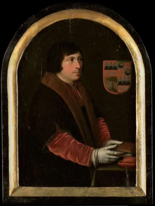 Framed Print : Portrait of Pieter Salina, c.1620. Creator: Jan Verspronck Framed Print : Portrait of Pieter Salina, c.1620. Creator: Jan Verspronck