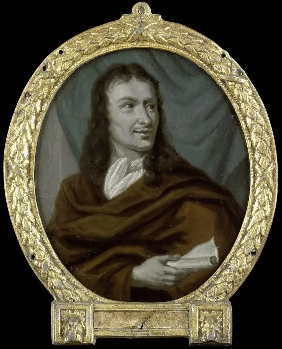 Framed Print : Portrait of Pieter Verhoek, Poet and Marble Painter in Amsterdam, 1700-1732. Creator: Arnoud van Halen Framed Print : Portrait of Pieter Verhoek, Poet and Marble Painter in Amsterdam, 1700-1732. Creator: Arnoud van Halen