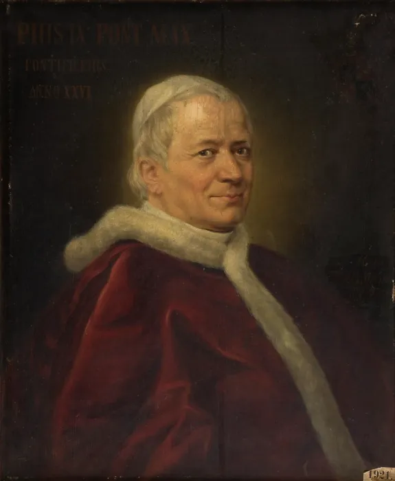 Framed Print : Portrait of Pius IX, 1872. Creator: Minna B Stein Framed Print : Portrait of Pius IX, 1872. Creator: Minna B Stein