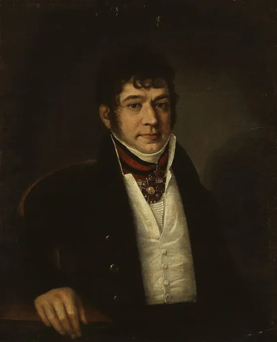 Framed Print : Portrait of Platon Bogdanovich Ogarev (1777-1838), 1810s. Artist: Anonymous Framed Print : Portrait of Platon Bogdanovich Ogarev (1777-1838), 1810s. Artist: Anonymous