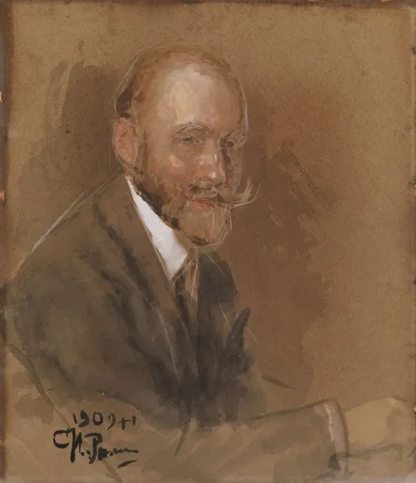 Framed Print : Portrait of the Playwright Prince Vladimir Vladimirovich Bariatinsky (1874-1941). Artist: Repin, Ilya Yefimovich (1844-1930) Framed Print : Portrait of the Playwright Prince Vladimir Vladimirovich Bariatinsky (1874-1941). Artist: Repin, Ilya Yefimovich (1844-1930)