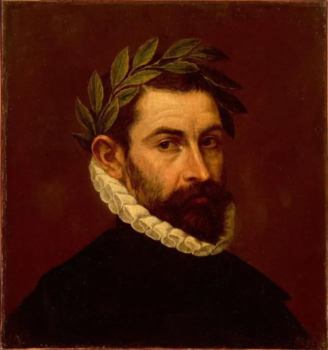 Framed Print : Portrait of the Poet Alonso de Ercilla y Zuniga (1533-1594), Between 1576 and 1578. Artist: El Greco, Dominico (1541-1614) Framed Print : Portrait of the Poet Alonso de Ercilla y Zuniga (1533-1594), Between 1576 and 1578. Artist: El Greco, Dominico (1541-1614)