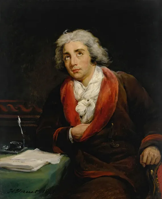 Framed Print : Portrait of the poet AndreChenier (1762-1794), 1825 Framed Print : Portrait of the poet AndreChenier (1762-1794), 1825