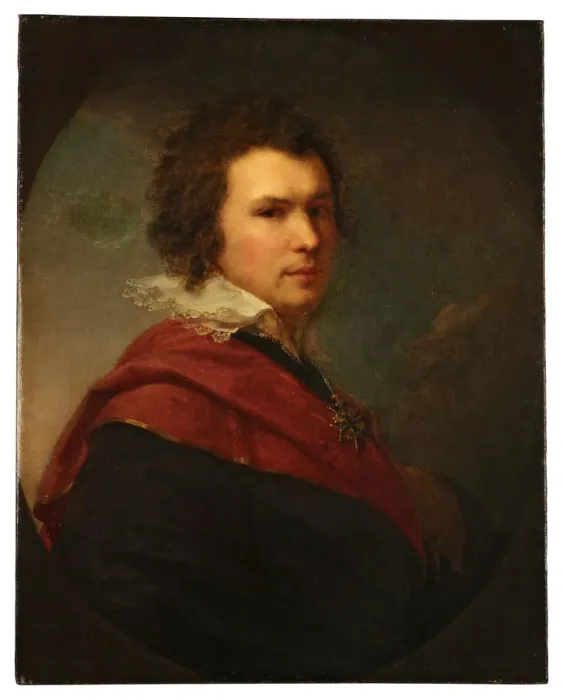 Framed Print : Portrait of the poet Apollon Alexandrovich Maykov (1761-1838), 1796. Artist: Lampi, Johann-Baptist, the Younger (1775-1837)