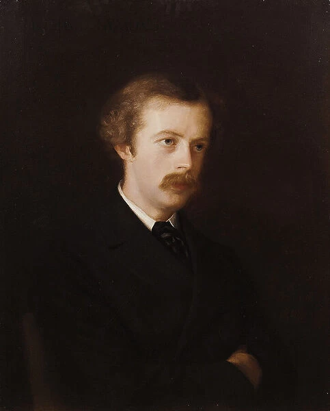 Portrait of the poet Arthur Symons (1865-1945), 1898. Creator: La Tour, Mathilde de