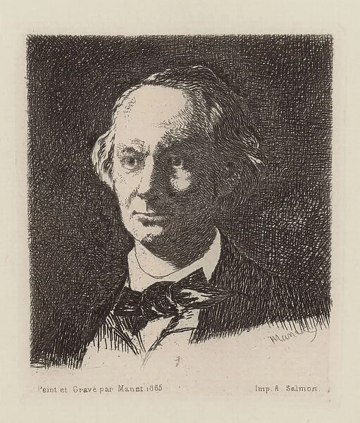 Portrait of the poet Charles Baudelaire (1821-1867). Artist: Manet, Edouard (1832-1883)