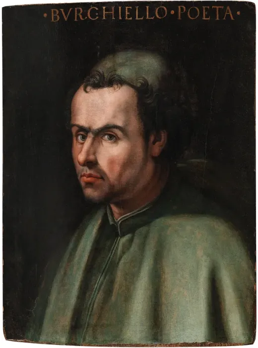 Framed Print : Portrait of the Poet Domenico di Giovanni Burchiello (1404-1449), 16th century Framed Print : Portrait of the Poet Domenico di Giovanni Burchiello (1404-1449), 16th century