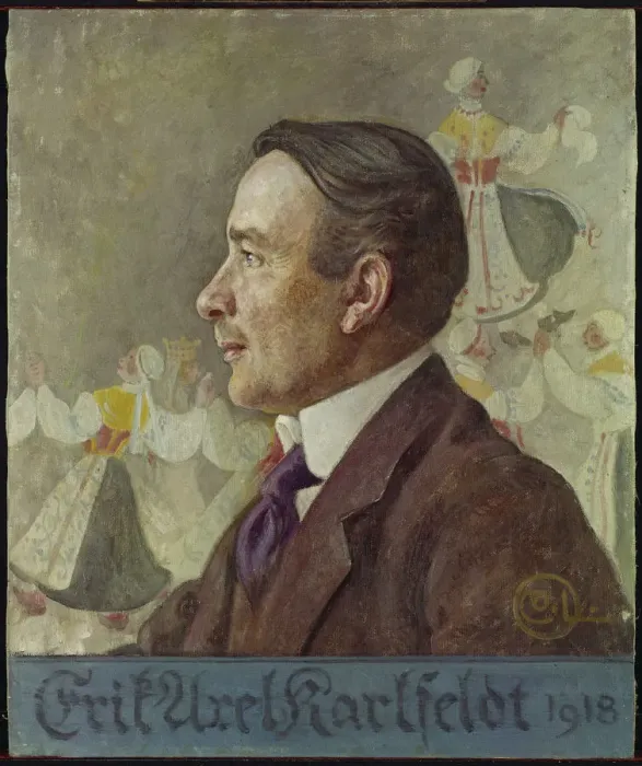 Framed Print : Portrait of the poet Erik Axel Karlfeldt (1864-1931), 1918 Framed Print : Portrait of the poet Erik Axel Karlfeldt (1864-1931), 1918