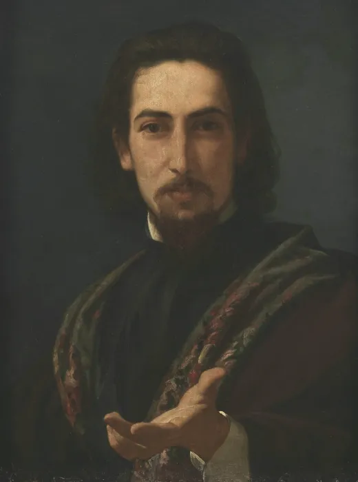 Framed Print : Portrait of the poet Fagundes Varela (1841-1875), 1868-1869. Creator: Americo, Pedro (1843-1905) Framed Print : Portrait of the poet Fagundes Varela (1841-1875), 1868-1869. Creator: Americo, Pedro (1843-1905)