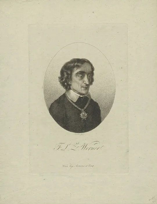 Framed Print : Portrait of the poet Friedrich Ludwig Zacharias Werner (1768-1823). Creator: Ender, Johann Nepomuk (1793-1854) Framed Print : Portrait of the poet Friedrich Ludwig Zacharias Werner (1768-1823). Creator: Ender, Johann Nepomuk (1793-1854)