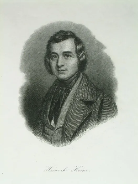Framed Print : Portrait of the poet Heinrich Heine (1797-1856), 1842. Artist: Weger, August (1823-1892) Framed Print : Portrait of the poet Heinrich Heine (1797-1856), 1842. Artist: Weger, August (1823-1892)