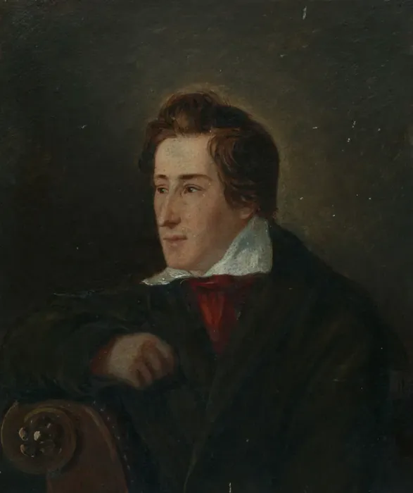 Framed Print : Portrait of the poet Heinrich Heine (1797-1856). Artist: Oppenheim, Moritz Daniel (1800-1882) Framed Print : Portrait of the poet Heinrich Heine (1797-1856). Artist: Oppenheim, Moritz Daniel (1800-1882)
