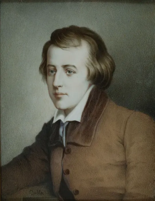 Framed Print : Portrait of the poet Heinrich Heine (1797-1856), ca 1825. Artist: Anonymous Framed Print : Portrait of the poet Heinrich Heine (1797-1856), ca 1825. Artist: Anonymous