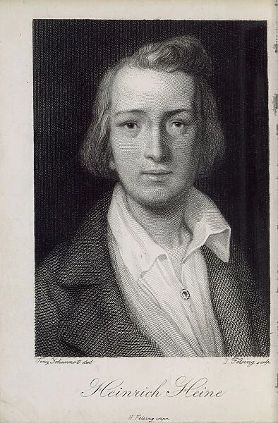 Portrait of the poet Heinrich Heine (1797-1856), 1850. Artist: Felsing, Jacob (1802-1883)