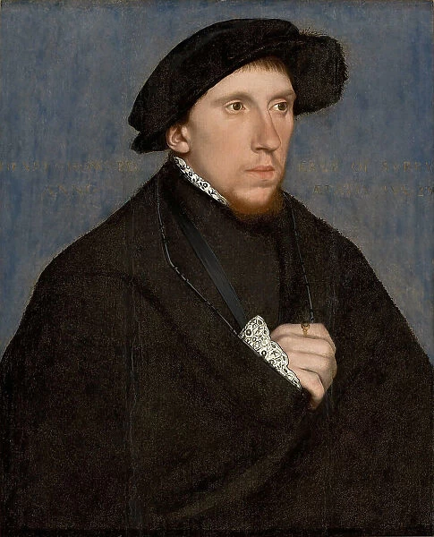 Portrait of the poet Henry Howard, Earl of Surrey (1516-1547), ca 1542. Creator: Holbein, Hans, the Younger (1497-1543)