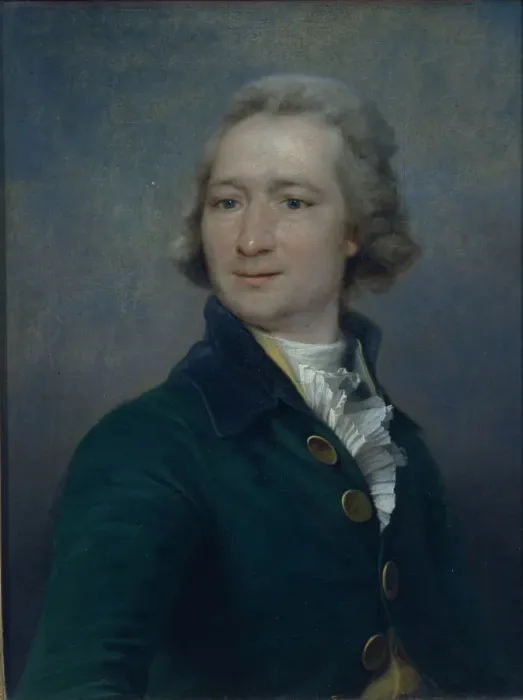 Framed Print : Portrait of the poet Ivan Ivanovich Dmitriev (1760-1837). Artist: Levitsky, Dmitri Grigorievich (1735-1822)