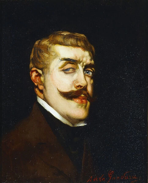 Portrait of the poet Jean Lorrain (1855-1906), c. 1900. Creator: La Gandara