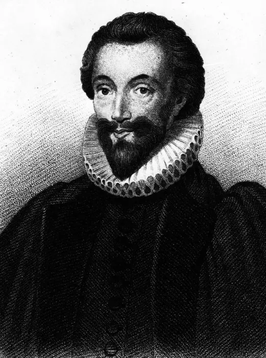 Framed Print : Portrait of the poet John Donne (1572-1631), 17th century Framed Print : Portrait of the poet John Donne (1572-1631), 17th century