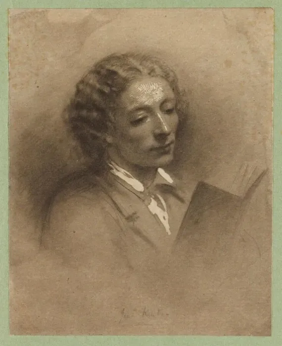 Framed Print : Portrait of the Poet John Keats (1795-1821). Creator: Newton, Ann Mary (1832-1866) Framed Print : Portrait of the Poet John Keats (1795-1821). Creator: Newton, Ann Mary (1832-1866)