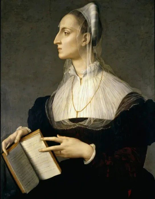 Framed Print : Portrait of the poet Laura Battiferri (1523-1589), ca 1555 Framed Print : Portrait of the poet Laura Battiferri (1523-1589), ca 1555