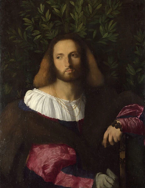 Portrait of a Poet (Ludovico Ariosto), c. 1516. Artist: Palma il Vecchio, Jacopo, the Elder (1480-1528)
