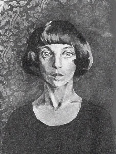 Portrait of the poet Marina Tsvetaeva (1892-1941). Creator: Vysheslavtsev, Nikolai Nikolayevich (1890-1952)