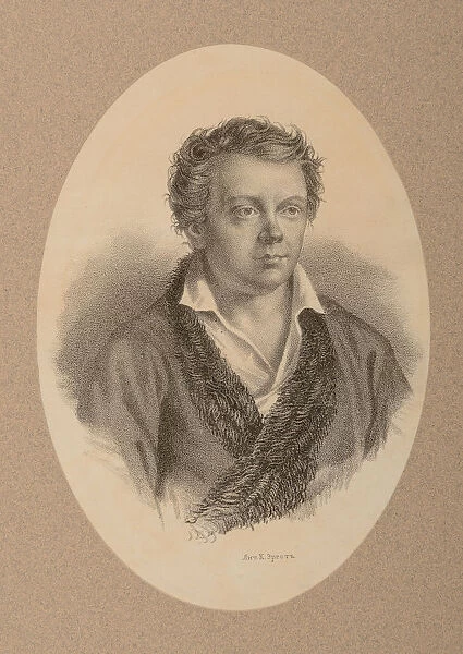 Portrait of the poet Nikolay Mikhailovich Yazykov (1803-1846)