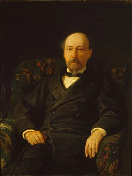Portrait of the poet Nikolay Nekrasov (1821-1877), 1872. Artist: Ge, Nikolai Nikolayevich (1831-1894)