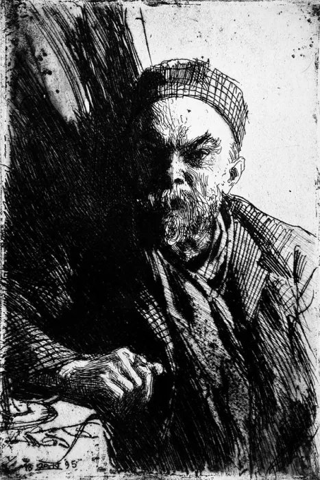 Framed Print : Portrait of the Poet Paul Verlaine (1844-1896), 1895. Artist: Zorn, Anders Leonard (1860-1920) Framed Print : Portrait of the Poet Paul Verlaine (1844-1896), 1895. Artist: Zorn, Anders Leonard (1860-1920)