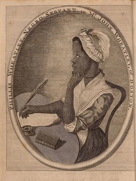 Portrait of the poet Phillis Wheatley (c. 1753-1784), 1773. Creator: Anonymous