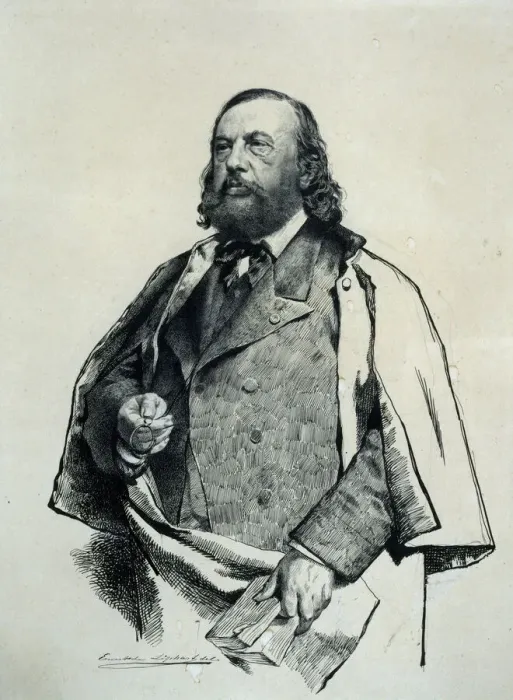Framed Print : Portrait of the poet Theophile Gautier (1811-1872), 1879 Framed Print : Portrait of the poet Theophile Gautier (1811-1872), 1879