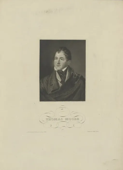 Framed Print : Portrait of the poet Thomas Moore (1779-1852), 1830s. Creator: Anonymous Framed Print : Portrait of the poet Thomas Moore (1779-1852), 1830s. Creator: Anonymous