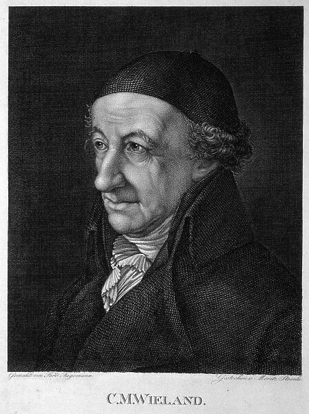 Portrait of the Poet and writer Christoph Martin Wieland (1733-1813), 19th century