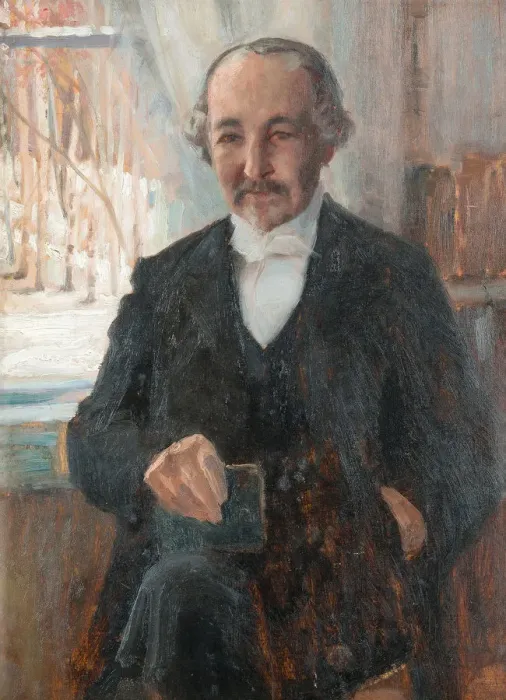 Framed Print : Portrait of the poet Zacharias Topelius (1818-1898). Artist: Edelfelt, Albert Gustaf Aristides (1854-1905) Framed Print : Portrait of the poet Zacharias Topelius (1818-1898). Artist: Edelfelt, Albert Gustaf Aristides (1854-1905)