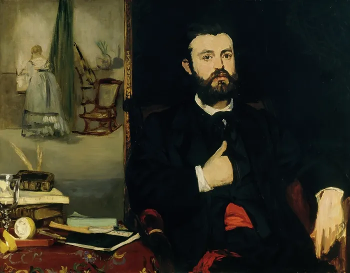 Framed Print : Portrait of the poet Zacharie Astruc, 1866. Creator: Manet, Edouard (1832-1883) Framed Print : Portrait of the poet Zacharie Astruc, 1866. Creator: Manet, Edouard (1832-1883)