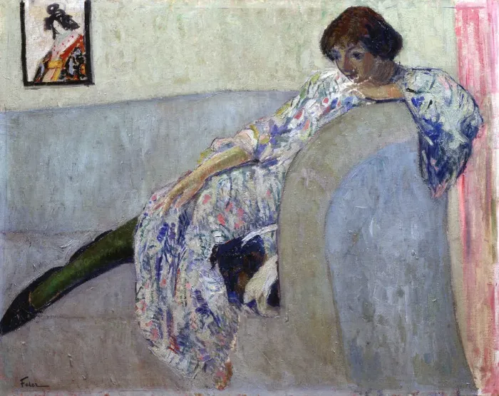 Framed Print : Portrait of the Poetess Vera Inber (1890-1972), 1920s. Artist: Feder, Adolphe (1886-1945) Framed Print : Portrait of the Poetess Vera Inber (1890-1972), 1920s. Artist: Feder, Adolphe (1886-1945)
