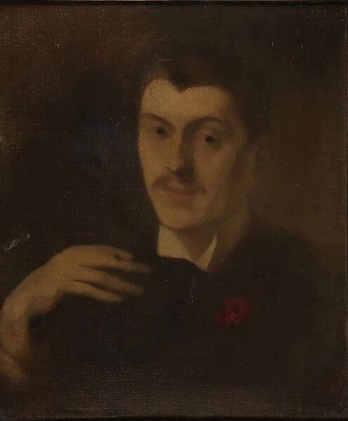 Portrait of Pol Neveux (1865-1939), End of 19th cen.. Creator: Carrière, Eugène (1849-1906)