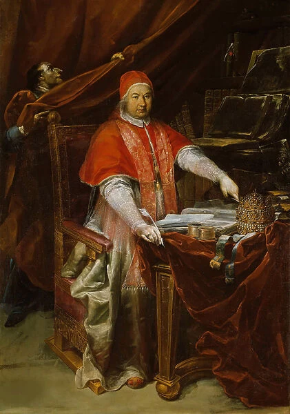 Portrait of the Pope Benedict XIV (1675-1758), 1740. Creator: Crespi, Giuseppe Maria (1665-1747)