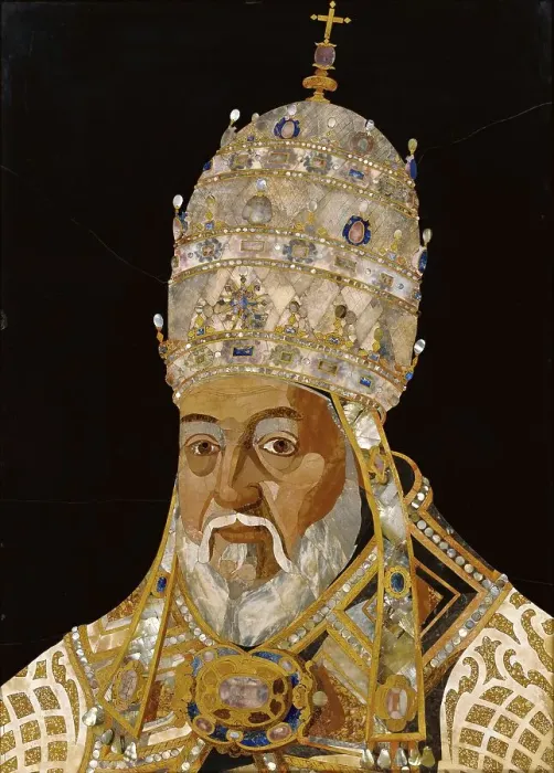 Framed Print : Portrait of Pope Clement VIII (Ippolito Aldobrandini), 1600-1601. Creator: Jacopo Ligozzi Framed Print : Portrait of Pope Clement VIII (Ippolito Aldobrandini), 1600-1601. Creator: Jacopo Ligozzi