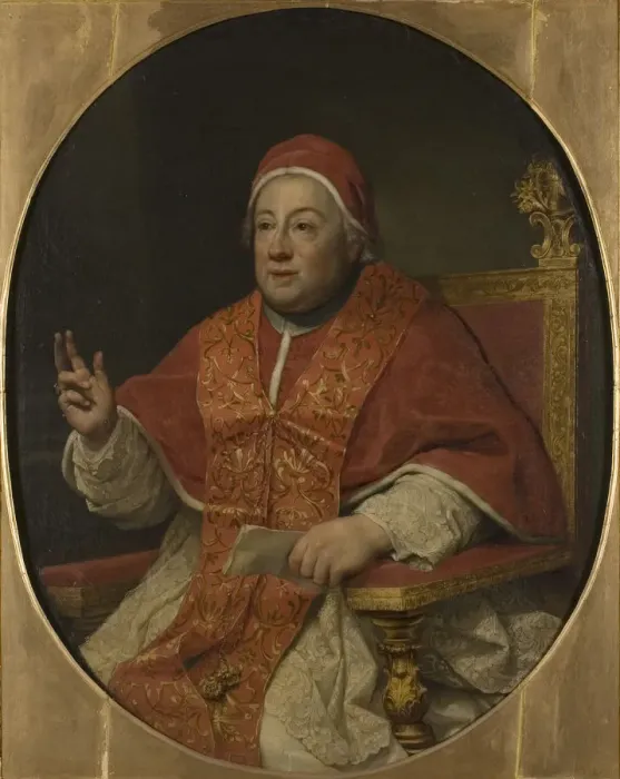 Framed Print : Portrait of the Pope Clement XIII (1693-1769) Framed Print : Portrait of the Pope Clement XIII (1693-1769)