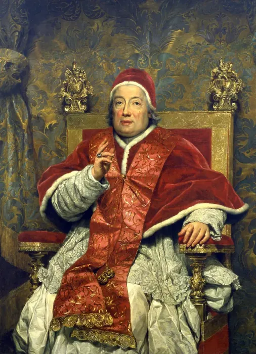 Framed Print : Portrait of the Pope Clement XIII (1693-1769), 1758. Creator: Mengs, Anton Raphael (1728-1779) Framed Print : Portrait of the Pope Clement XIII (1693-1769), 1758. Creator: Mengs, Anton Raphael (1728-1779)