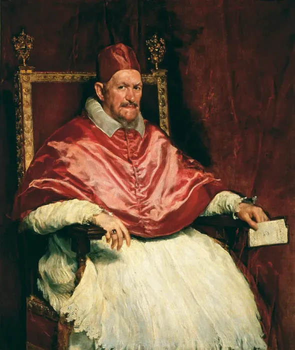 Framed Print : Portrait of Pope Innocent X (1574-1655), 1650. Creator: Velàzquez, Diego (1599-1660)